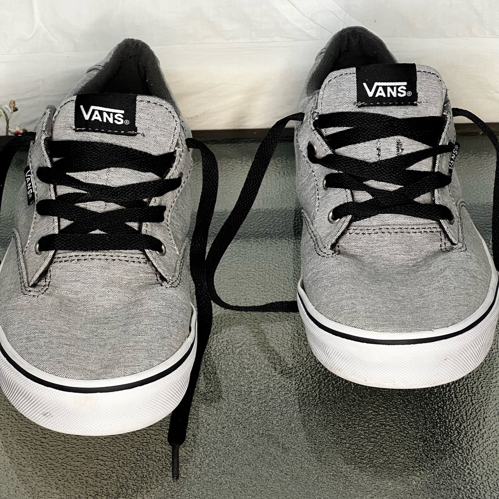 Vans Youth Black And Gray Sneakers